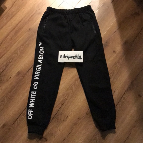 off white tracksuit bottoms